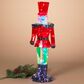 The Gerson Company USB Electric RGB Lighted Holographic Holiday Toy Soldier in Multicolor, , large