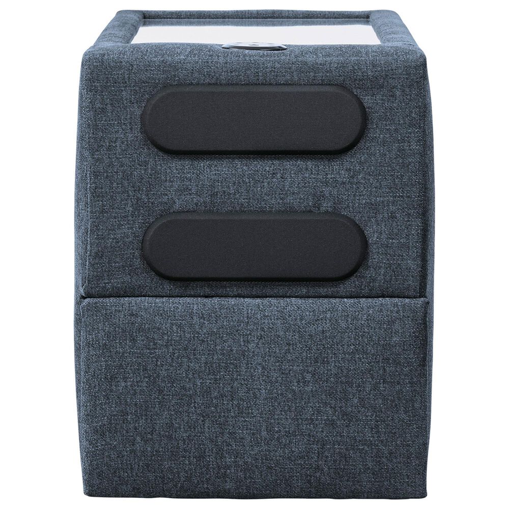 Ashley Modmax 3-Piece Stationary Loveseat with Audio Console in Ink, , large