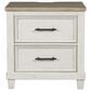 Ashley Shaybrock 5-Piece King Bedroom Set in Antique White and Brown, , large