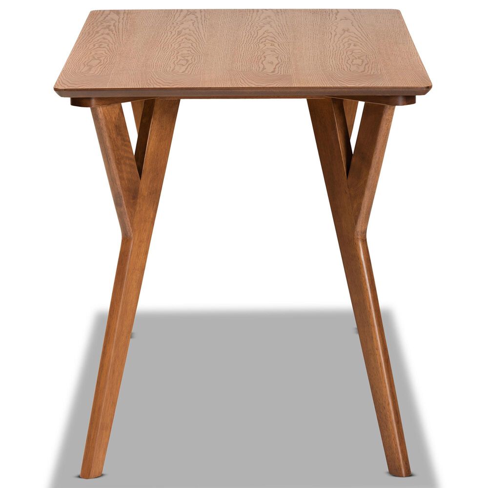 Baxton Studio Sahar Dining Table in Walnut Brown - Table Only, , large