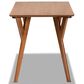 Baxton Studio Sahar Dining Table in Walnut Brown - Table Only, , large