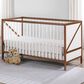 Hearth and Haven Pixie Zen 3-In-1 Convertible Crib in Walnut and White, , large