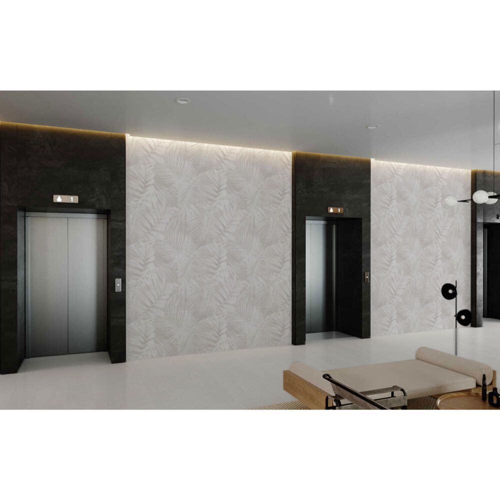 Soho Studio Artscape Cotton Garden White 24" x 48" Porcelain Tile, , large