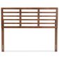 Baxton Studio Salome Queen Slat Headboard in Walnut Brown, , large