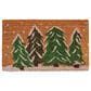 Calloway Mills Winter Wonderland  1"5" x 2"5" Natural and Green Door Mat, , large