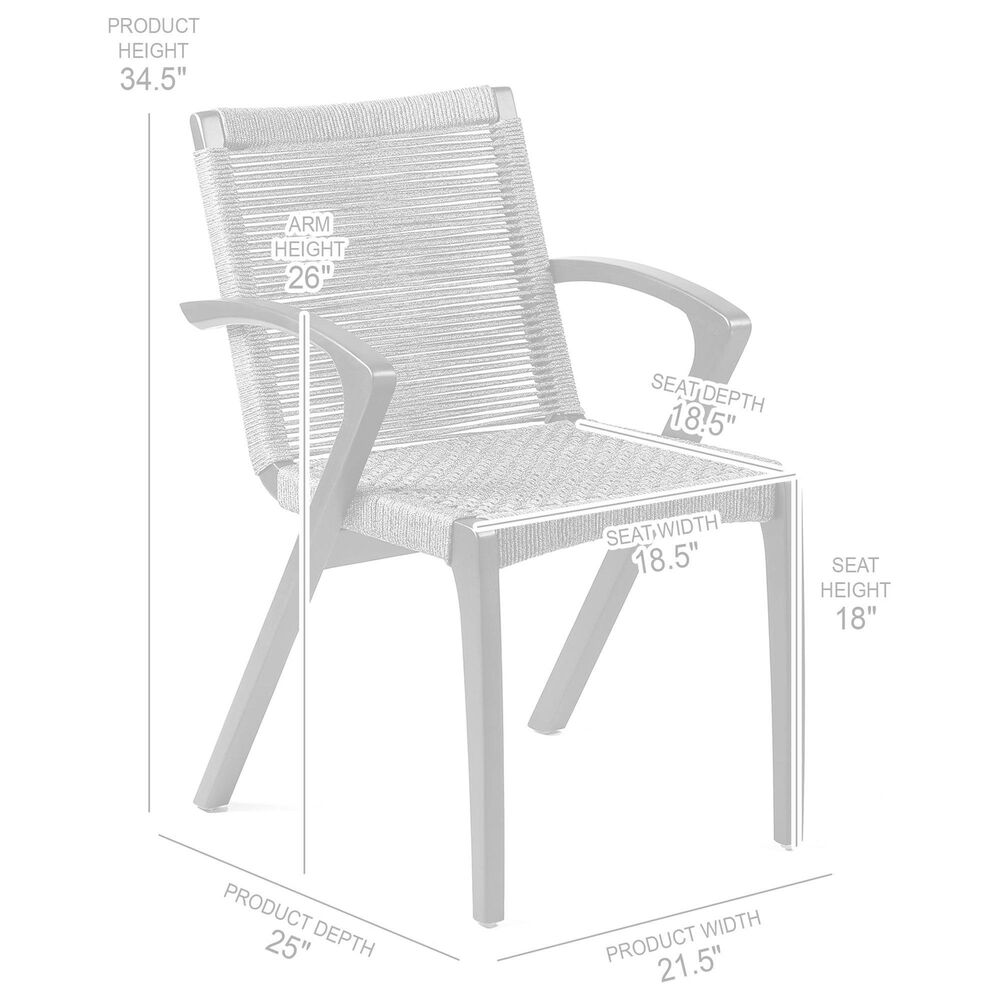 Blue River Sachi 5-Piece Patio Dining Set in Gray and Light Eucalyptus, , large