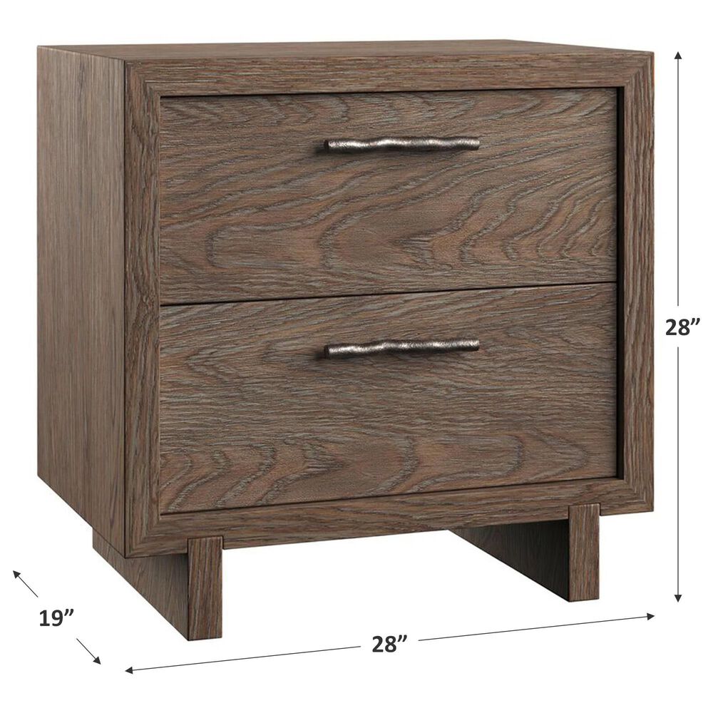 Bernhardt Casa Paros 2 Drawer Nightstand in Playa with USB Ports, , large