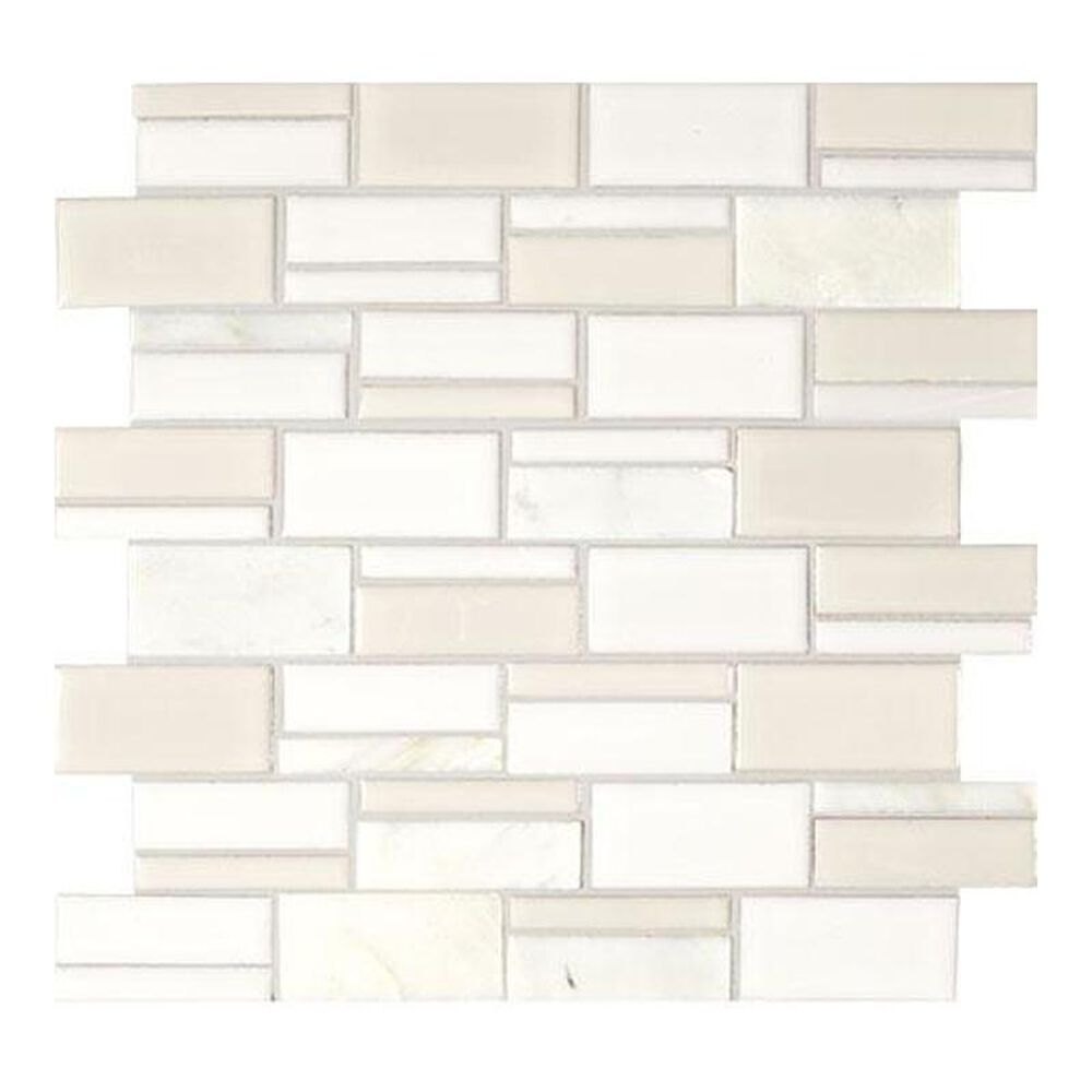 Marazzi Midpark Mosaics Cloud 13" x 12" Porcelain Mosaic Sheet, , large