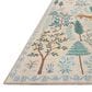 Rifle Paper Co. Menagerie MEN-02 7"6" x 9"6" Cream Area Rug, , large