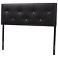 Baxton Studio Dalini King Panel Headboard in Black, , large
