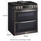 LG Gas Double Oven Slide-In Range, , large