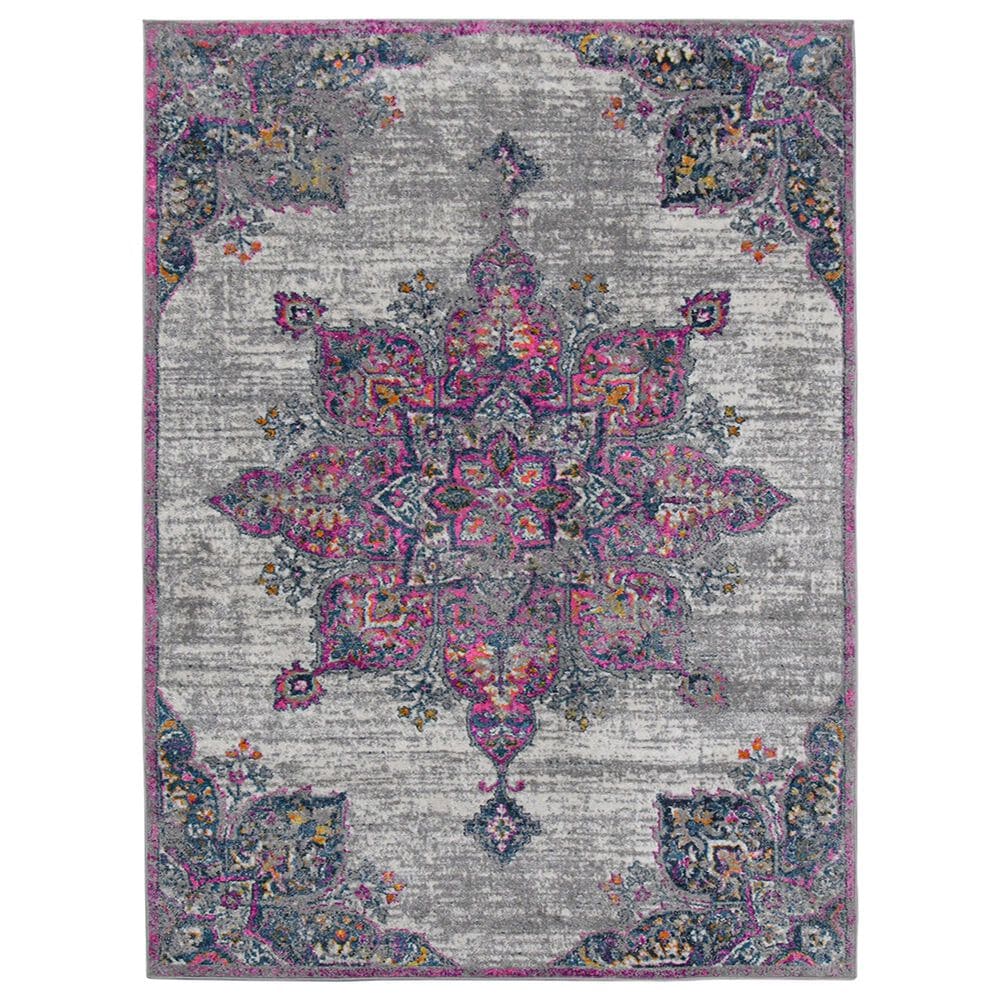 Amer Rugs Montana 7"10" x 10"10" Pink Area Rug, , large