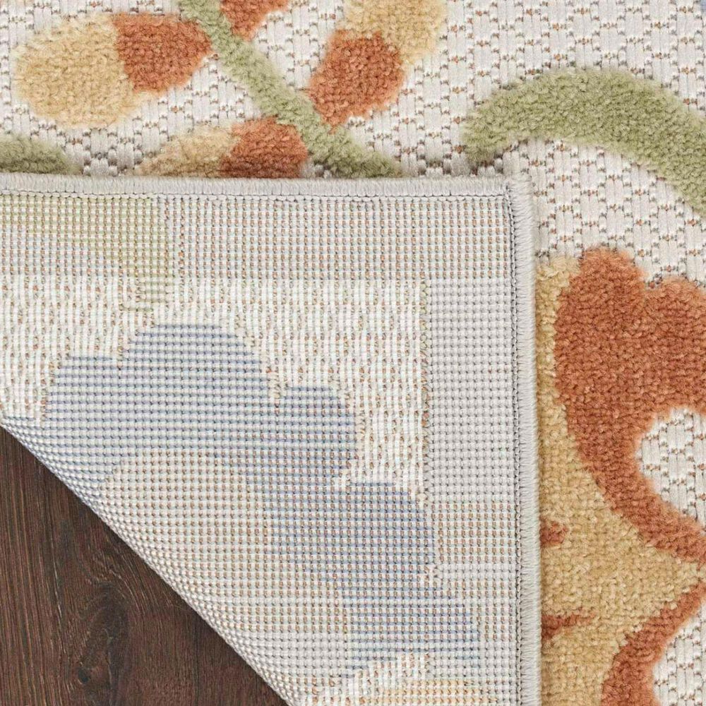 Nourison Aloha ALH17  2&#39;3&quot; x 8&#39; Ivory and Blue Indoor/Outdoor Runner, , large