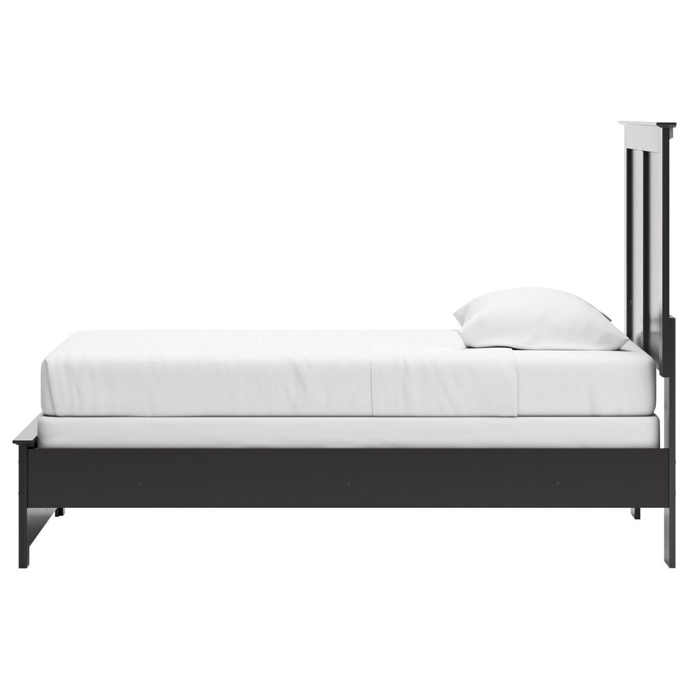 Ashley Maribel Twin Panel Bed in Black, , large