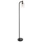 Timberlake 65" Modern Floor Lamp with LED Edison Bulb in Black, , large