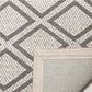 Safavieh Micro-Loop 5" x 8" Silver and Dark Grey Area Rug, , large