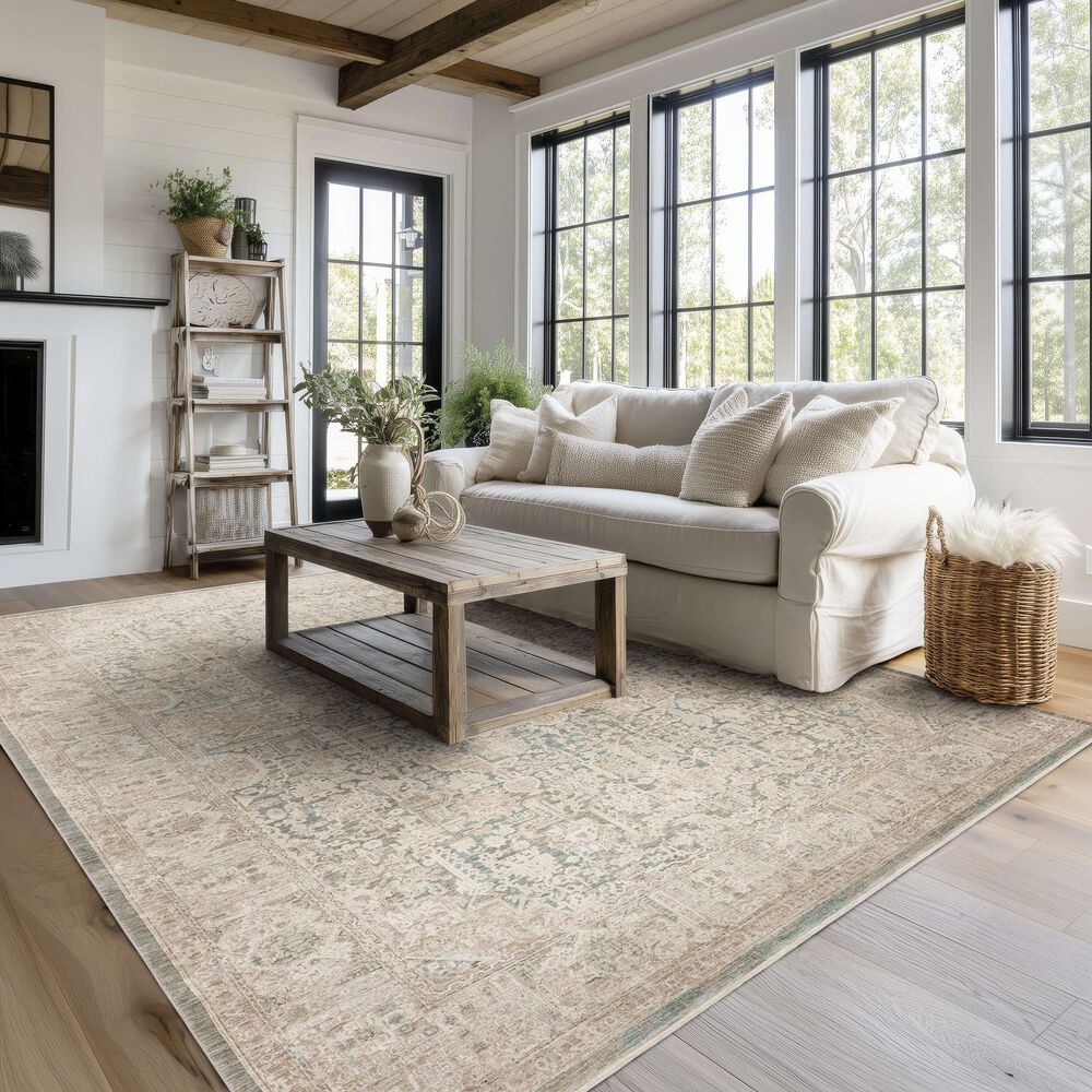 Karastan Surrey Hills Eastbourne Beachglass 9' x 12' Area Rug, , large