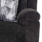 Moore Furniture Heston Manual Reclining Console Loveseat with Storage in Frenzy Graphite, , large