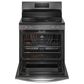 Frigidaire Gallery 30" Rear Control Electric Range with Total Convection in Black Stainless Steel, , large