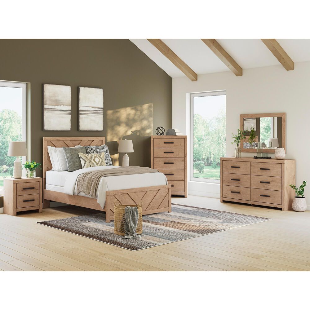 Ashley Sanginlane 2-Drawer Nightstand in Tan, , large