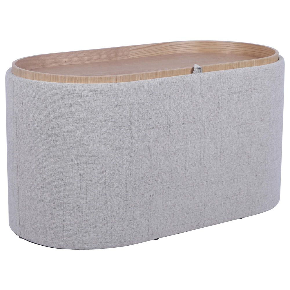Rta Products Storage Ottoman with Reversible Tray Top in Natural, , large