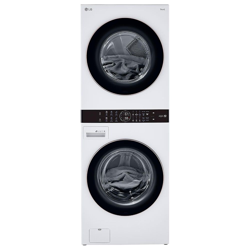 LG WashTower 4.5 Cu. Ft. Washer and 7.4 Cu. Ft. Gas Dryer in White, , large