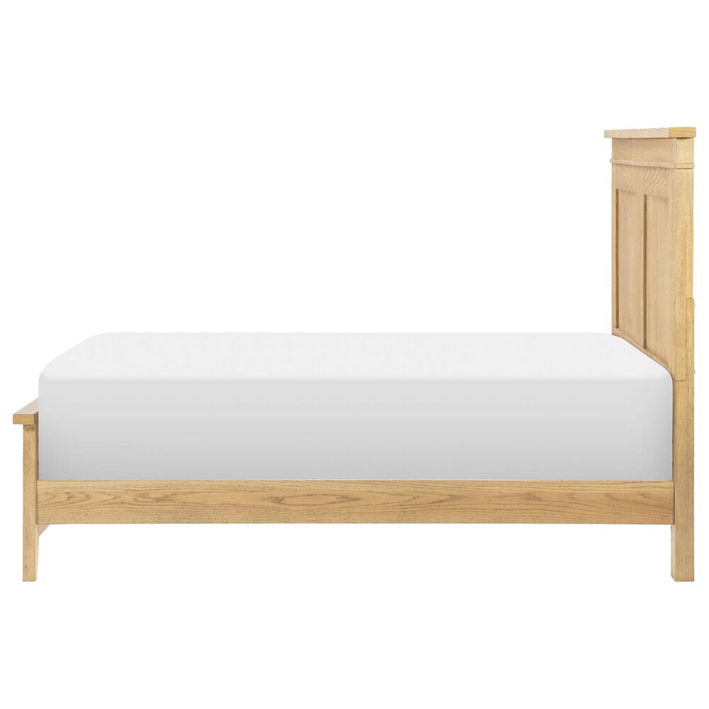 St Claire Home Today's Traditions 4 Piece Full Platform Panel Bedroom Set in Natural Hickory, , large