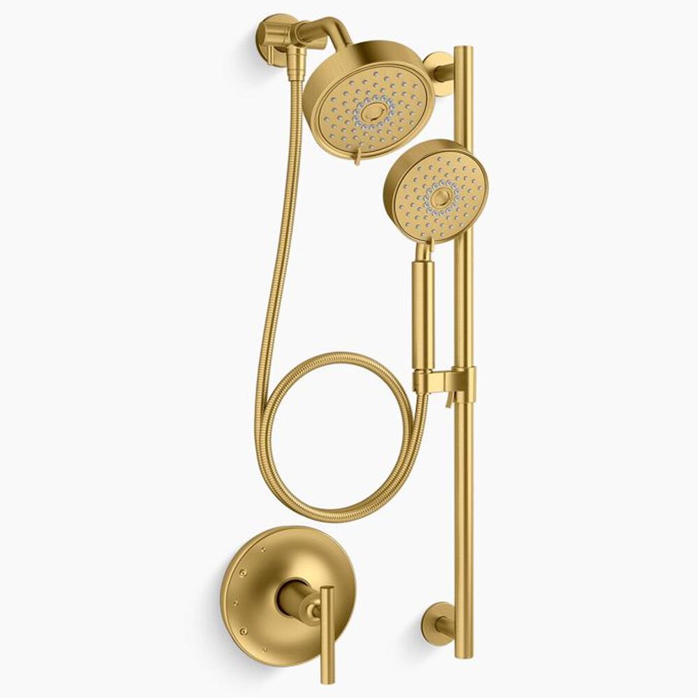 Kohler Purist Showering Kit in Vibrant Brushed Moderne Brass, , large