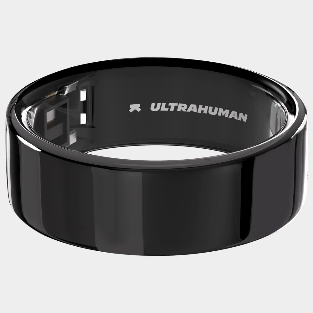 Ultrahuman Size 10 Activity Tracker Ring Air in Aster Black, , large
