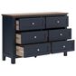 Ashley Landocken 6-Drawer Dresser in Dark Slate Blue and Light Brown, , large