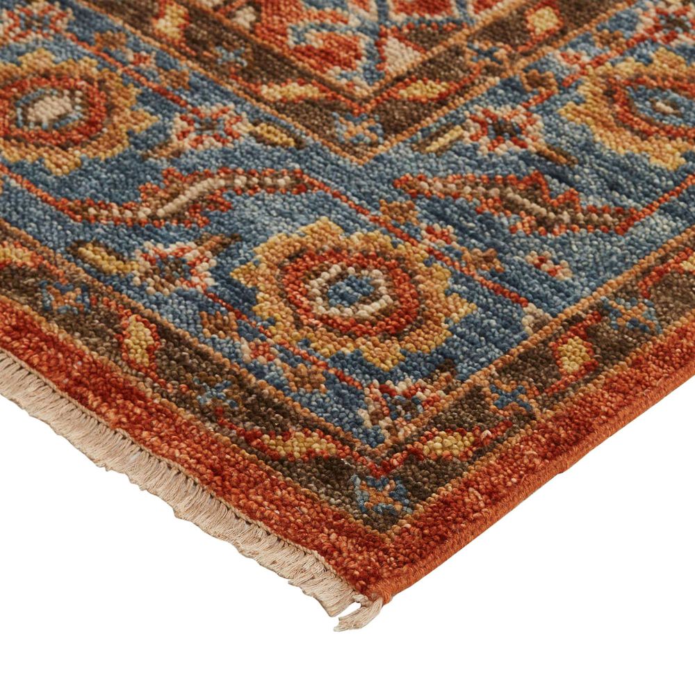 Feizy Rugs Carrington 11&#39;6&quot; x 15&#39; Orange and Blue Area Rug, , large
