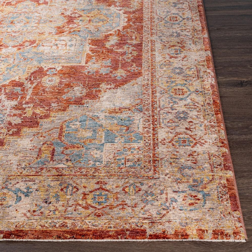 Surya Mirabel 9&#39; x 12&#39;2&quot; Burnt Orange, Rust, Teal, Olive, Gray and Beige Area Rug, , large
