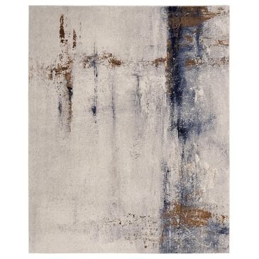 Feizy Clio 2"9" x 7"10" Ivory and Blue Runner, , large