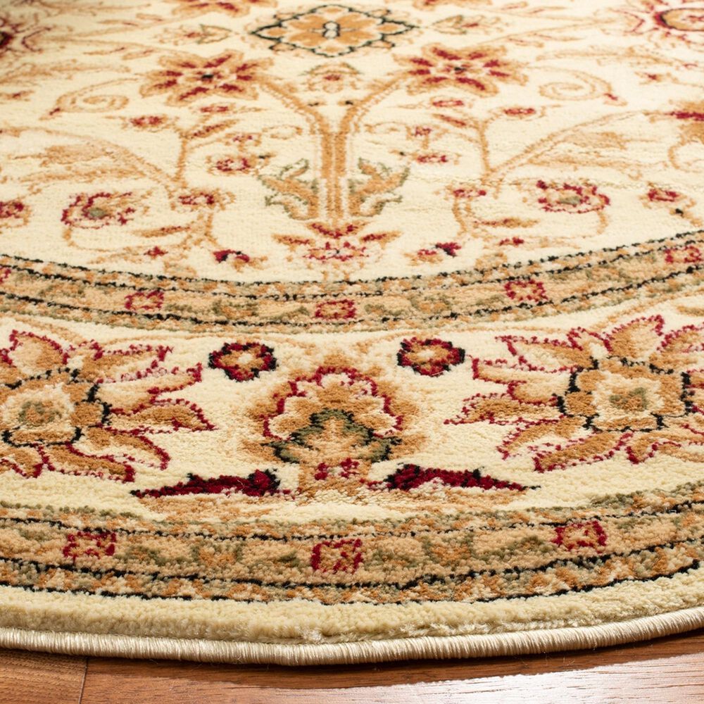 Safavieh Lyndhurst LNH212 5&#39;3&quot; Round Ivory Area Rug, , large