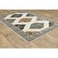 Oriental Weavers Georgia Southwest 640A0 3"10" x 5"5" Ivory Area Rug, , large
