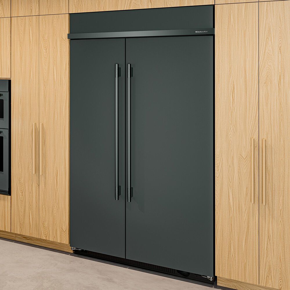 KitchenAid 30 Cu. Ft. Built-In Side-by-Side Refrigerator with Platinum Interior in Juniper, , large