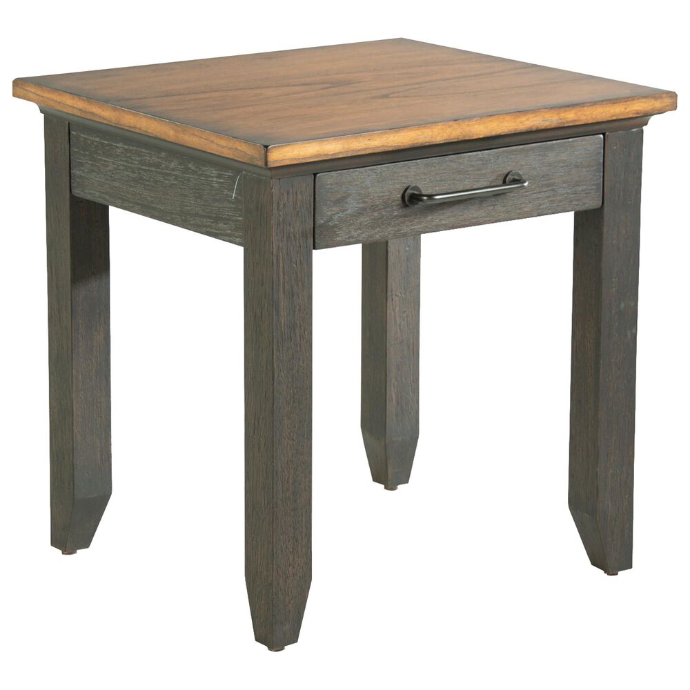 Steve Silver Bear Creek End Table with Drawer in Caramel and Mocha, , large