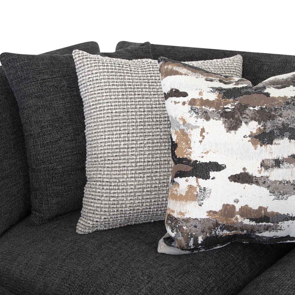 Moore Furniture Collins 4-Piece Left Facing Sectional with Chaise in Mandy Slate, , large