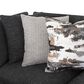 Moore Furniture Collins 4-Piece Left Facing Sectional with Chaise in Mandy Slate, , large