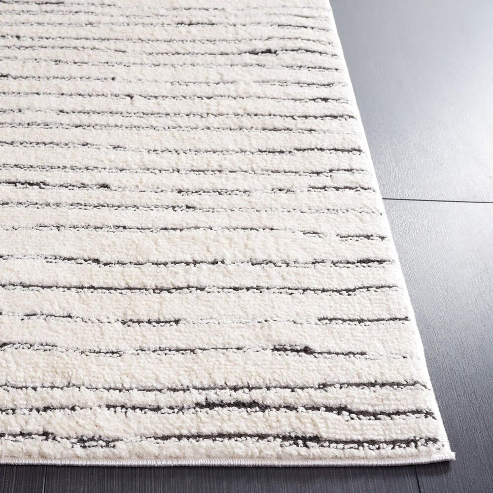 Safavieh Melody MEL118A 5&#39;3&quot; x 7&#39;6&quot; Ivory and Black Area Rug, , large