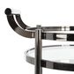 Safavieh Sienna 2-Tier Round Bar Cart in Black Nickel, , large