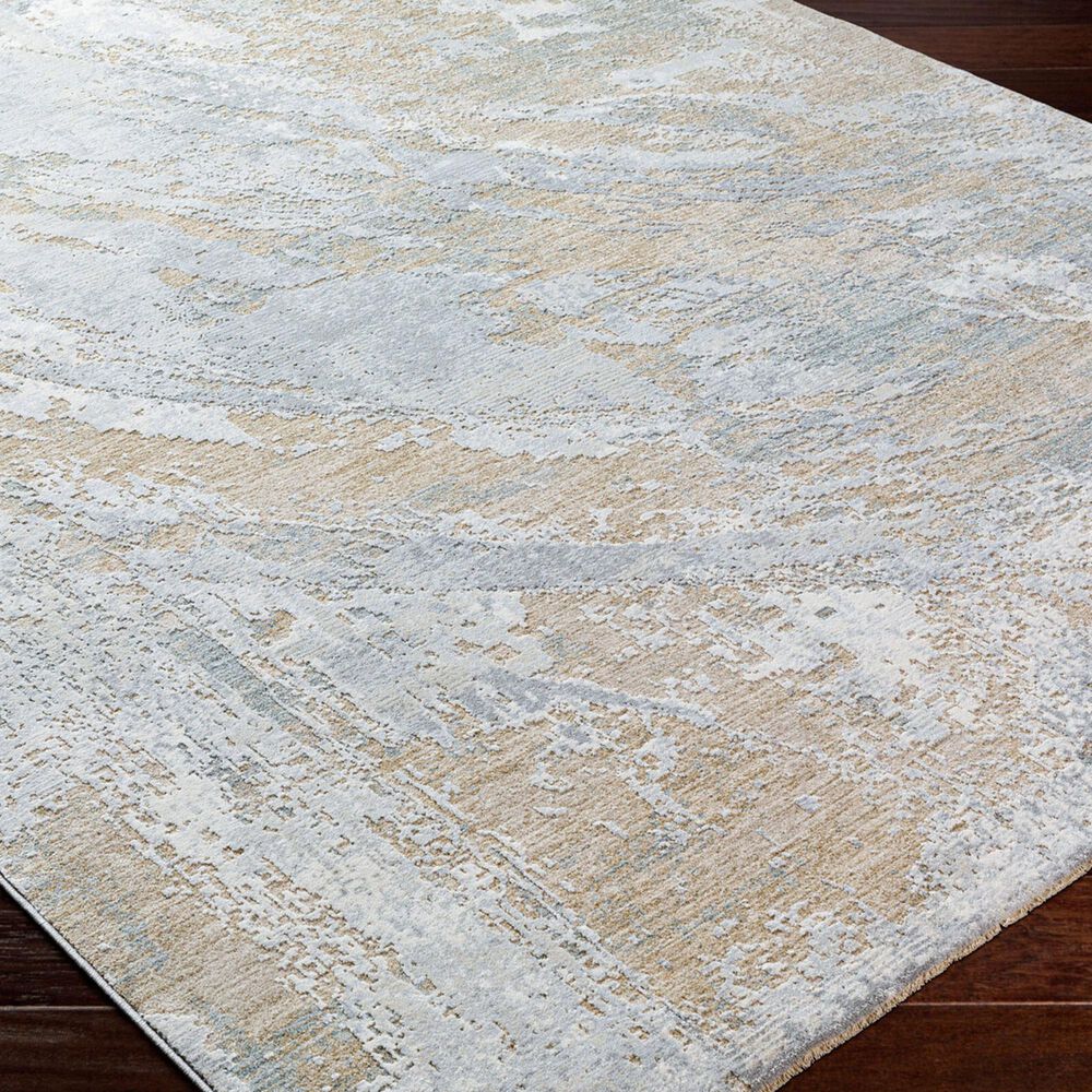 Surya Brunswick Cream, Taupe, Tan, Light Slate, Blue and Gray 9' x 12'2" Area Rug, , large