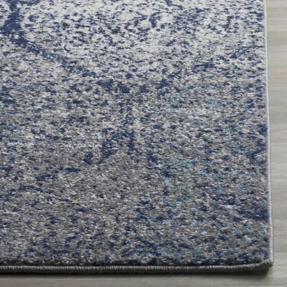 Safavieh Madison MAD604G 4&#39; Square Navy and Silver Area Rug, , large