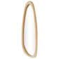 Maple and Jade 42" Wood Oval Wall Mirror in Brown, , large
