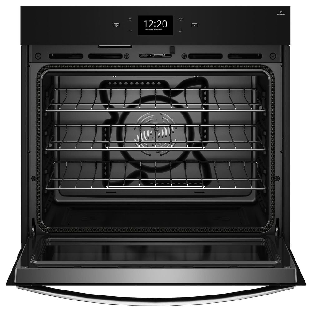 Whirlpool 30&quot; Single Smart Wall Oven with Air Fry in Black Stainless Steel, , large