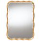 Baxton Studio Fredrika Scalloped Accent Wall Mirror in Antique Gold Leaf, , large