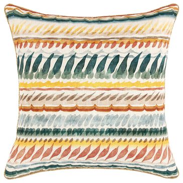 Classic Home Cetara 22" Square Throw Pillow in Blue and Multicolor, , large