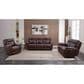Oxford Furniture Dual Manual Reclining Sofa in Madrid Pecan, , large