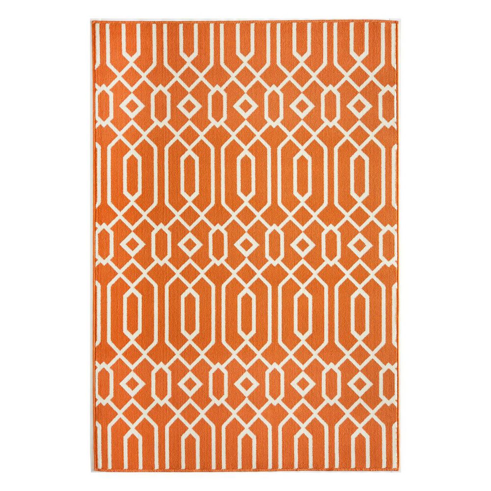 Momeni Baja BAJ-3 7'10" x 10'10" Orange Area Rug, , large
