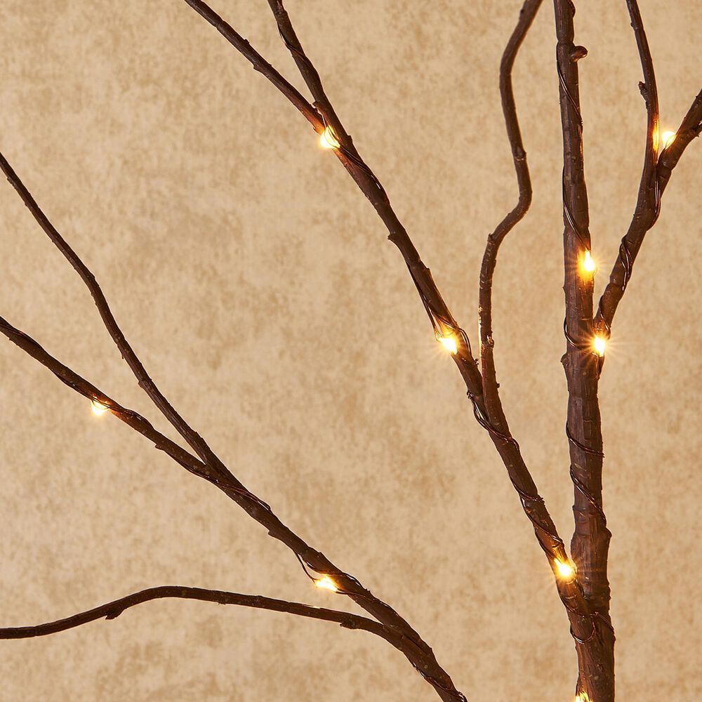 HOMLUX 32" Willow Branch with 100 LED Lights in Brown, , large